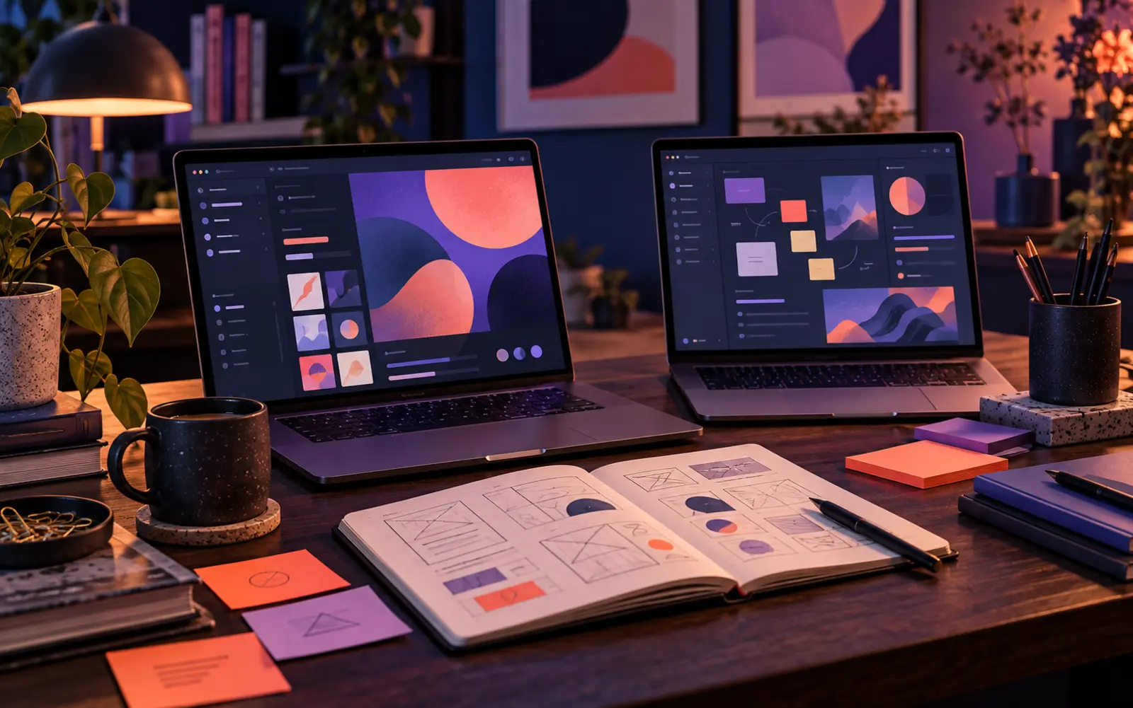 Illustrative collaborative design workspace
